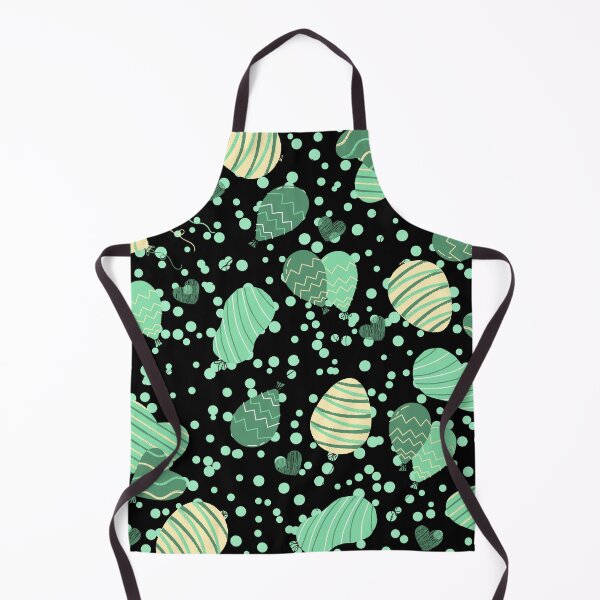 Item preview, Birthday Party Ballons with Confetti (black-green) designed and sold by Dorina Larsdotter.