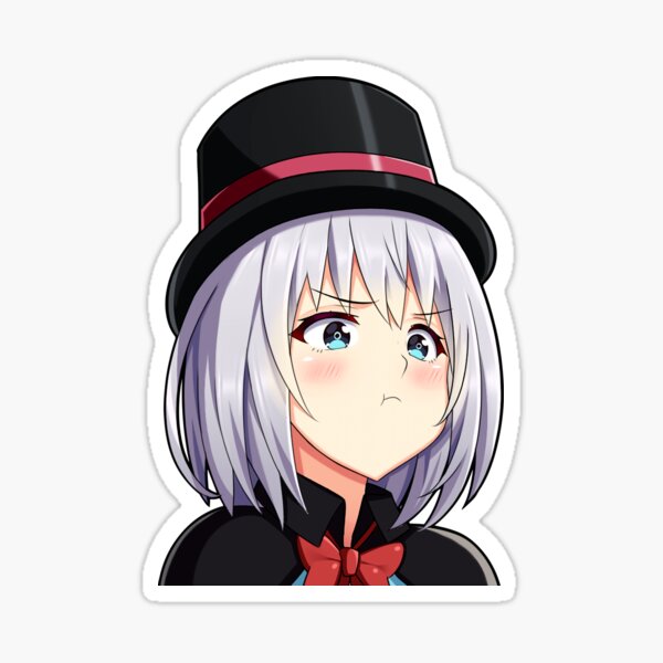 Tejina Senpai Pouting Magical Sempai Sticker for Sale by