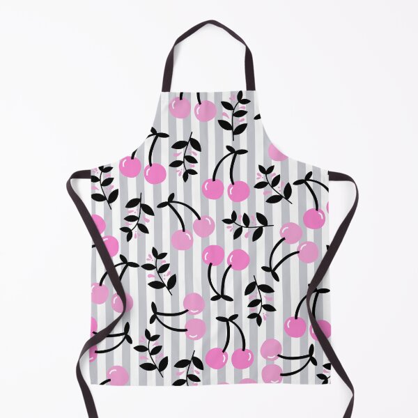 Item preview, Cherry Bomb on the table Pattern (white-pink) designed and sold by Dorina Larsdotter.
