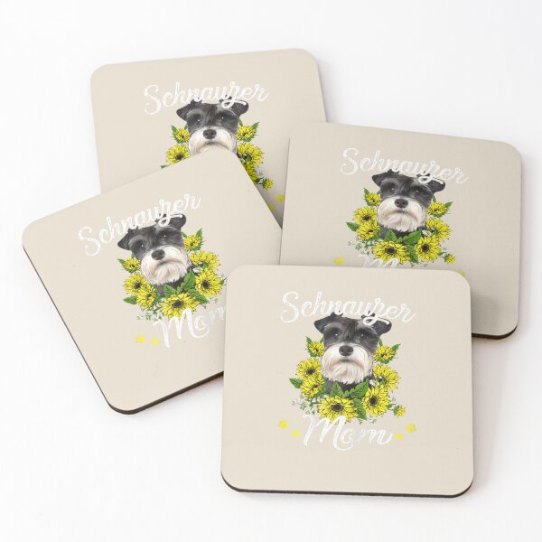 Artikelvorschau, Damen Hundemama Muttertagsgeschenk Sonnenblume Schnauzer Mama entworfen und verkauft von VerityKingStore.