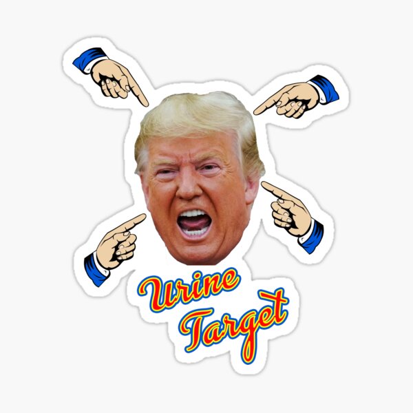 Item preview, Handy Dandy trump Urine Target Sticker designed and sold by Thelittlelord.