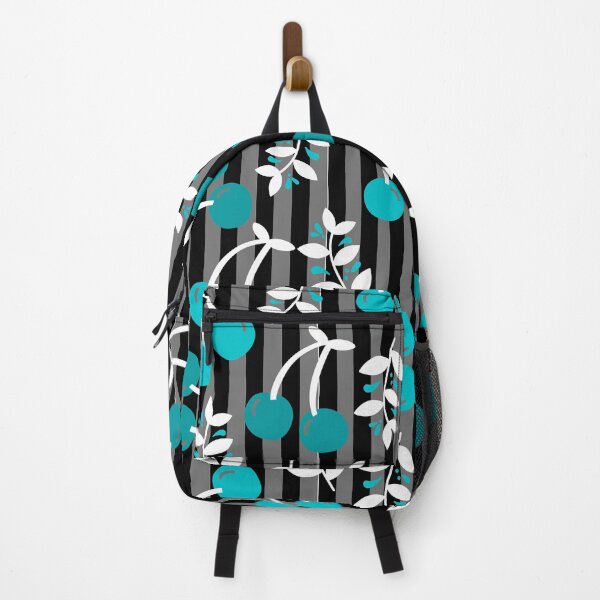 Item preview, Cherry Bomb on the table Pattern (black-blue) designed and sold by Dorina Larsdotter.