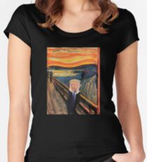 Trump in a famous art piece Women's Fitted Scoop T-Shirt