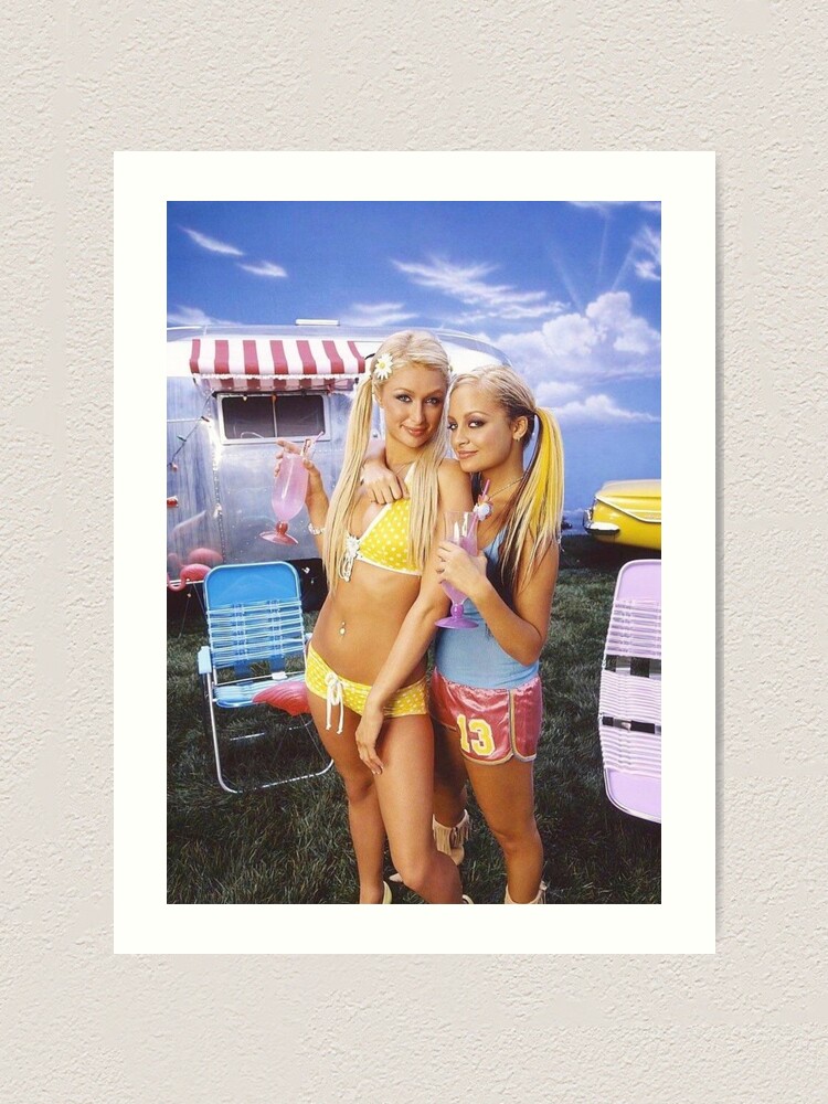 2000s Paris Hilton and Nicole Richie  Art Print for Sale by