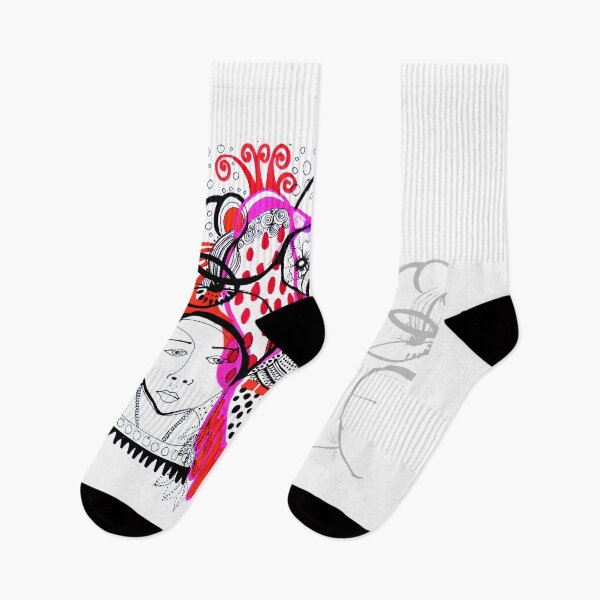 Item preview, Red Drops & Pink Lines designed and sold by Limor-Sadot.