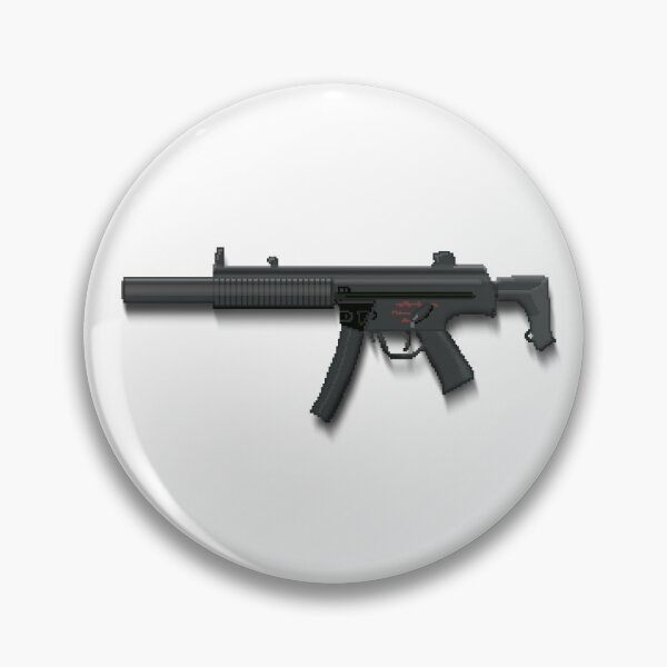 Item preview, Sub Machine gun Digital pixel art designed and sold by digitalknight.