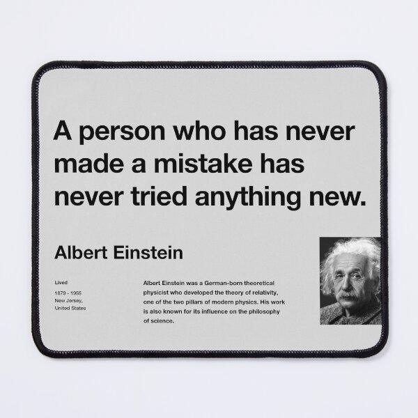 Item preview, Motivational Albert Einstein Quote designed and sold by kylewords00.