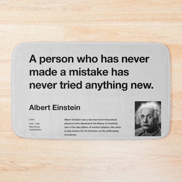 Item preview, Motivational Albert Einstein Quote designed and sold by kylewords00.