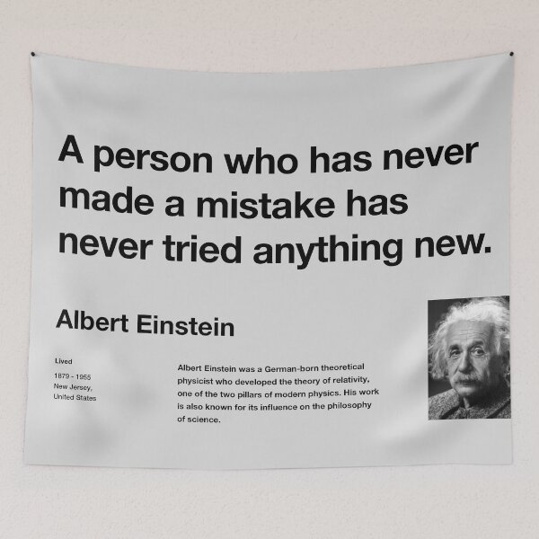 Item preview, Motivational Albert Einstein Quote designed and sold by kylewords00.
