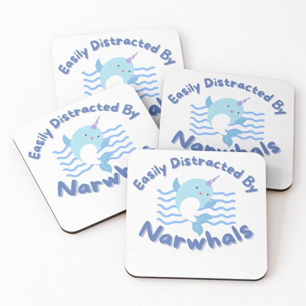 Item preview, Easily Distracted By Narwhals designed and sold by player-502.