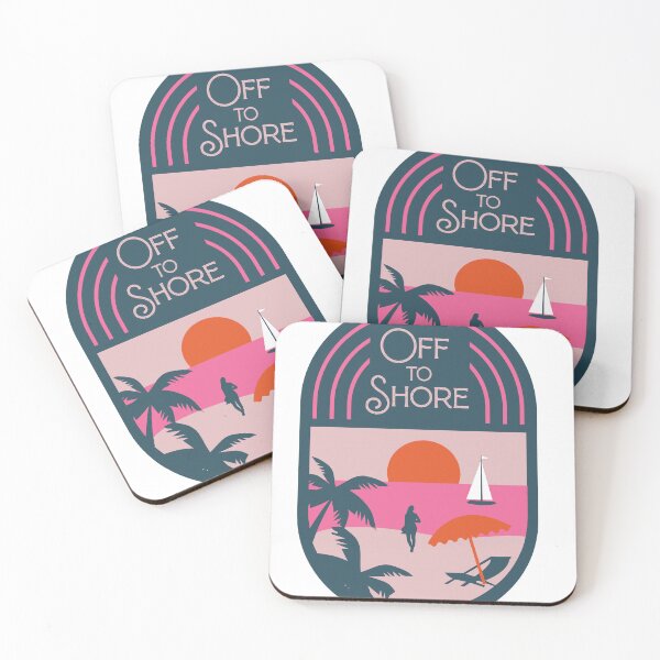 Item preview, Off To Shore Retro Design designed and sold by TrippyPosters.