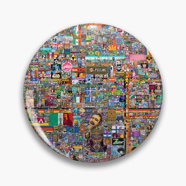 Item preview, 2022 Reddit's r/Place in glorious resolution! designed and sold by PartTimeLogic.
