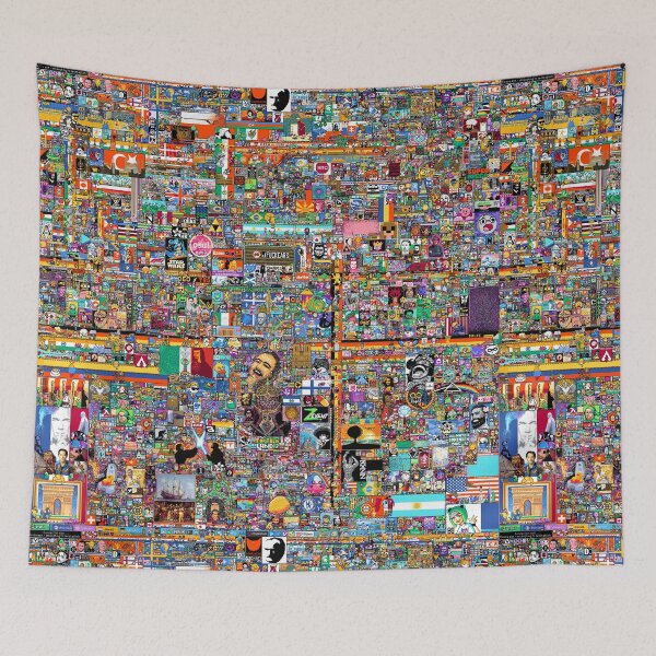 Item preview, 2022 Reddit's r/Place in glorious resolution! designed and sold by PartTimeLogic.