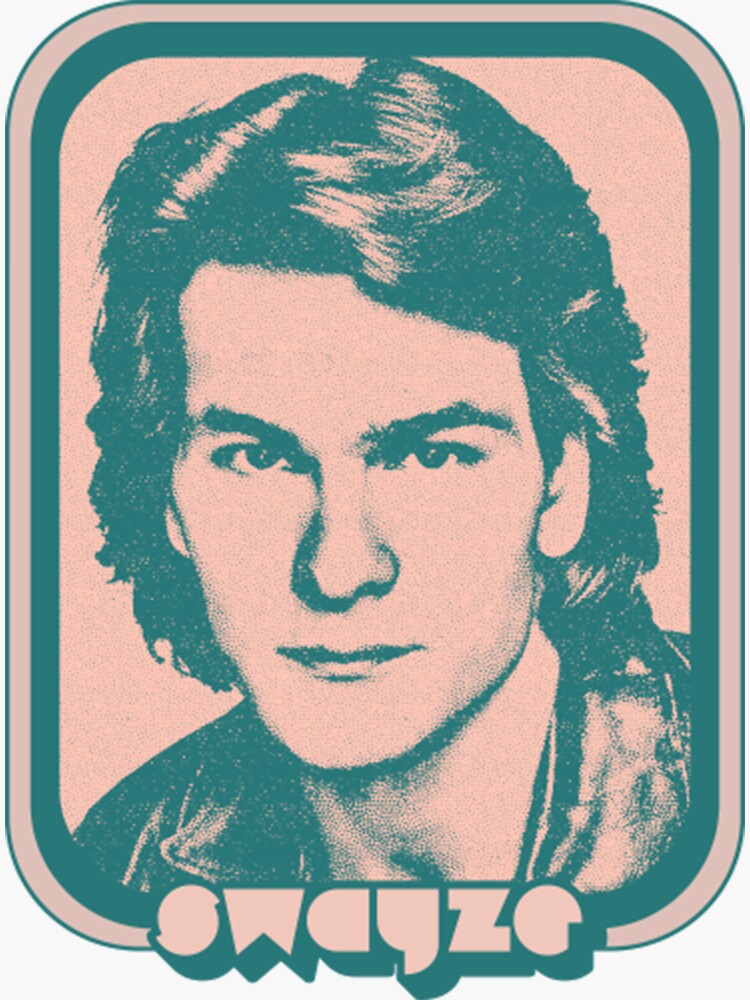 "Patrick Swayze" Sticker by ANTHONYNOWELL Redbubble