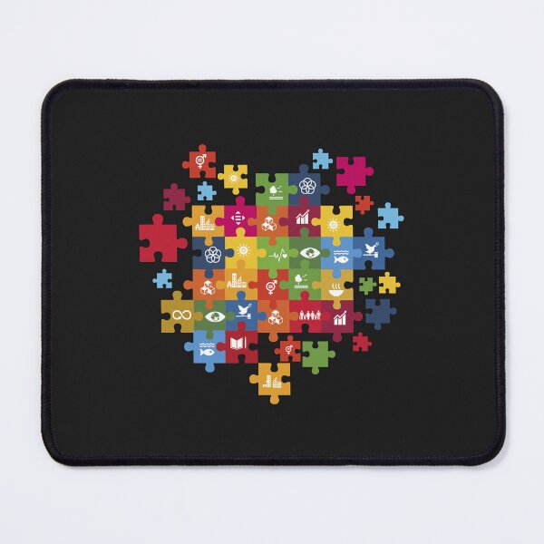 Item preview, UN Global Goals Bridging The Gaps  United Nations Sustainable Development Goals SDGs 2030 Sticker designed and sold by DahlilaJo.