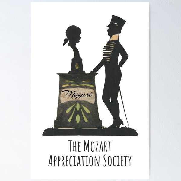 Vista previa del artículo con la obra «Mozart Society Dark Academia Arte del siglo XVIII», diseñado y vendido por IceCreamMuseum.