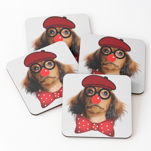 Item preview, Funny Dachshund with Glasses and Clown Nose designed and sold by ramazis.