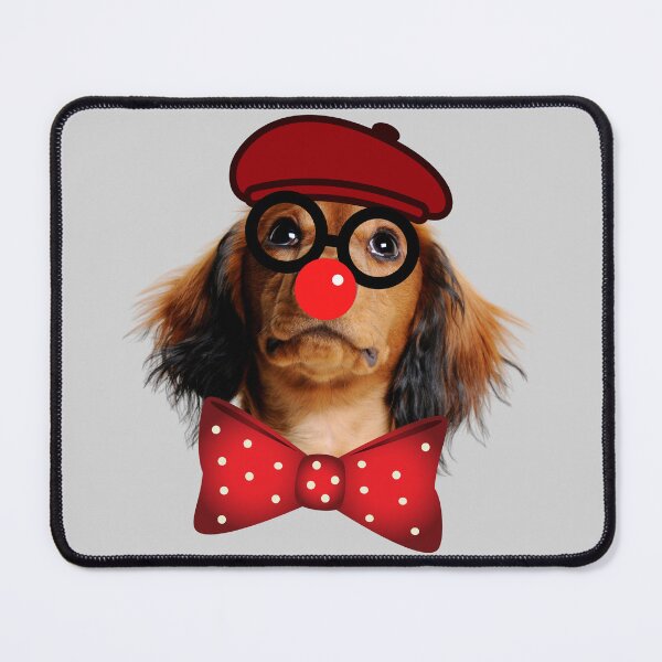 Item preview, Funny Dachshund with Glasses and Clown Nose designed and sold by ramazis.