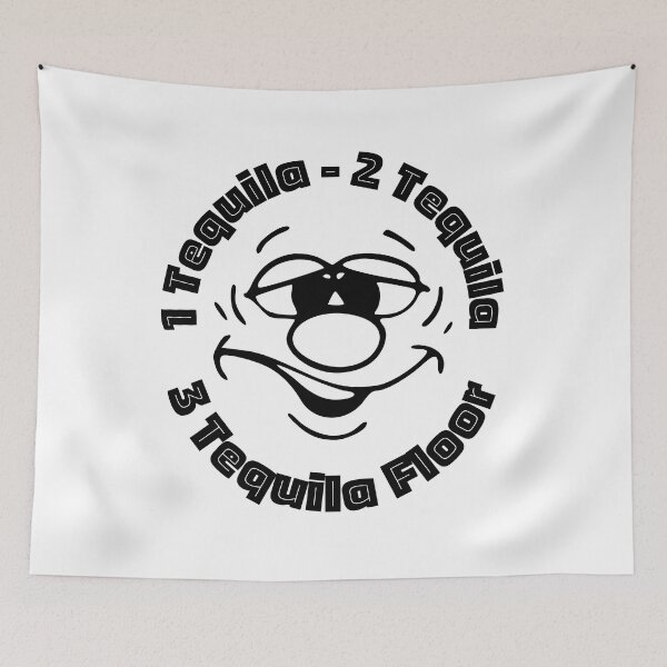Item preview, 1 Tequila 2 Tequila 3 Tequila Floor | Funny Faces | Humor | Designs by derickquince designed and sold by DerickQuince.
