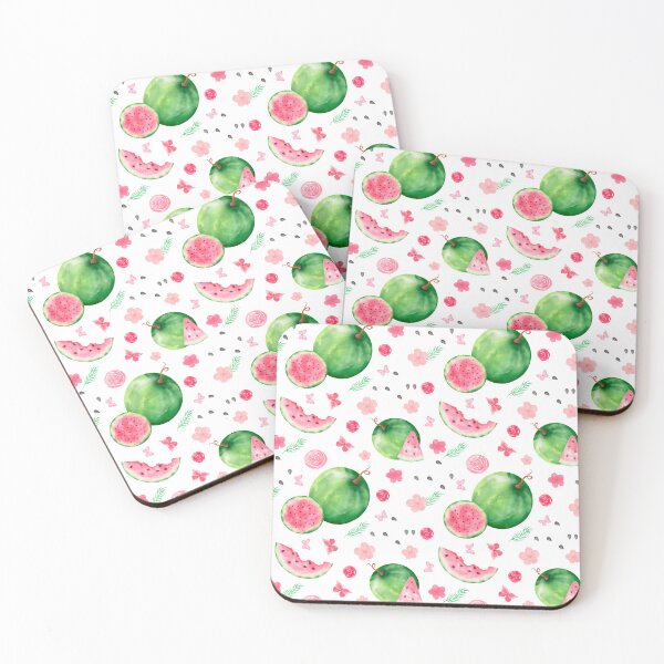 Item preview, Watermelon seamless patterns, summer, butterfly, juicy watermelon, lollipop, watermelon ice cream. designed and sold by AnaGuziiArt.