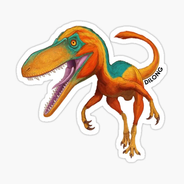 Item preview, Dilong - EDGE Sticker - By Balint Benke designed and sold by Expeditioner's Discovery Guild Enterprise.