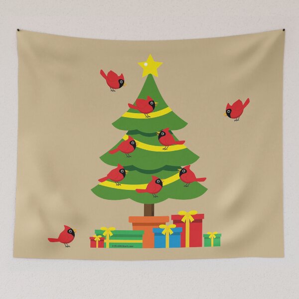 Item preview, Red Cardinals Christmas Is Merrier When Spent Together designed and sold by BirdAtWork.