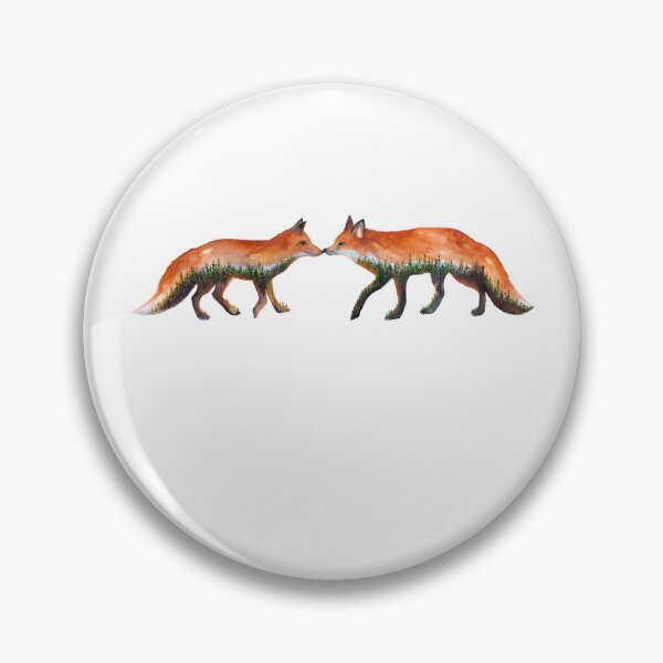 Item preview, Watercolor Forest Fox Couple designed and sold by Roy & Tiffany.