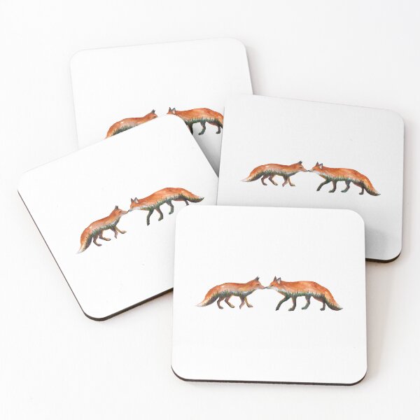 Item preview, Watercolor Forest Fox Couple designed and sold by Roy & Tiffany.