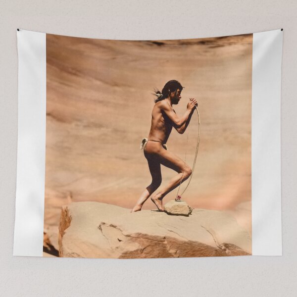 Item preview, Navajo stringing his bow in Canyon de Chelly, in 1913 designed and sold by Sanna Dullaway.