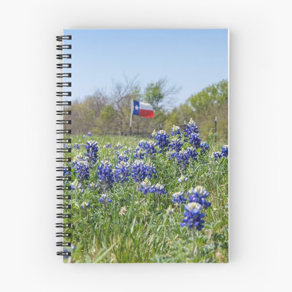 Item preview, Bluebonnet flowers with Texas flag in background designed and sold by Stretch Clendennen.