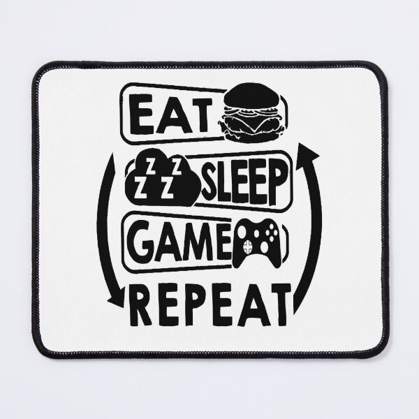 Item preview, sleep & game, repeat designed and sold by Toonify4U.