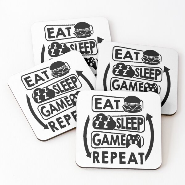 Item preview, sleep & game, repeat designed and sold by Toonify4U.