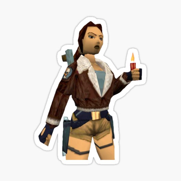 Tomb Raider 2 Tibet Flare Sticker