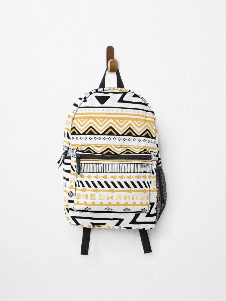 Thumbnail 1 of 3, Backpack, Aztec Pattern Cadmium - Large designed and sold by kernowerno.