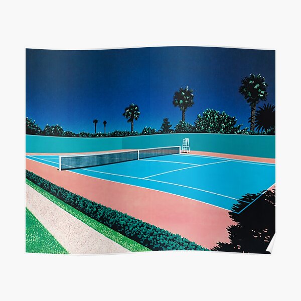 Tennis Court by Hiroshi Nagai Poster
