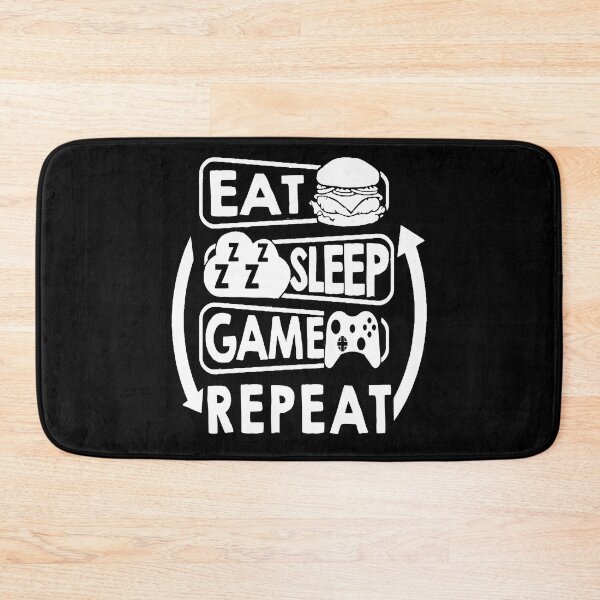 Item preview, sleep & game, repeat designed and sold by Toonify4U.