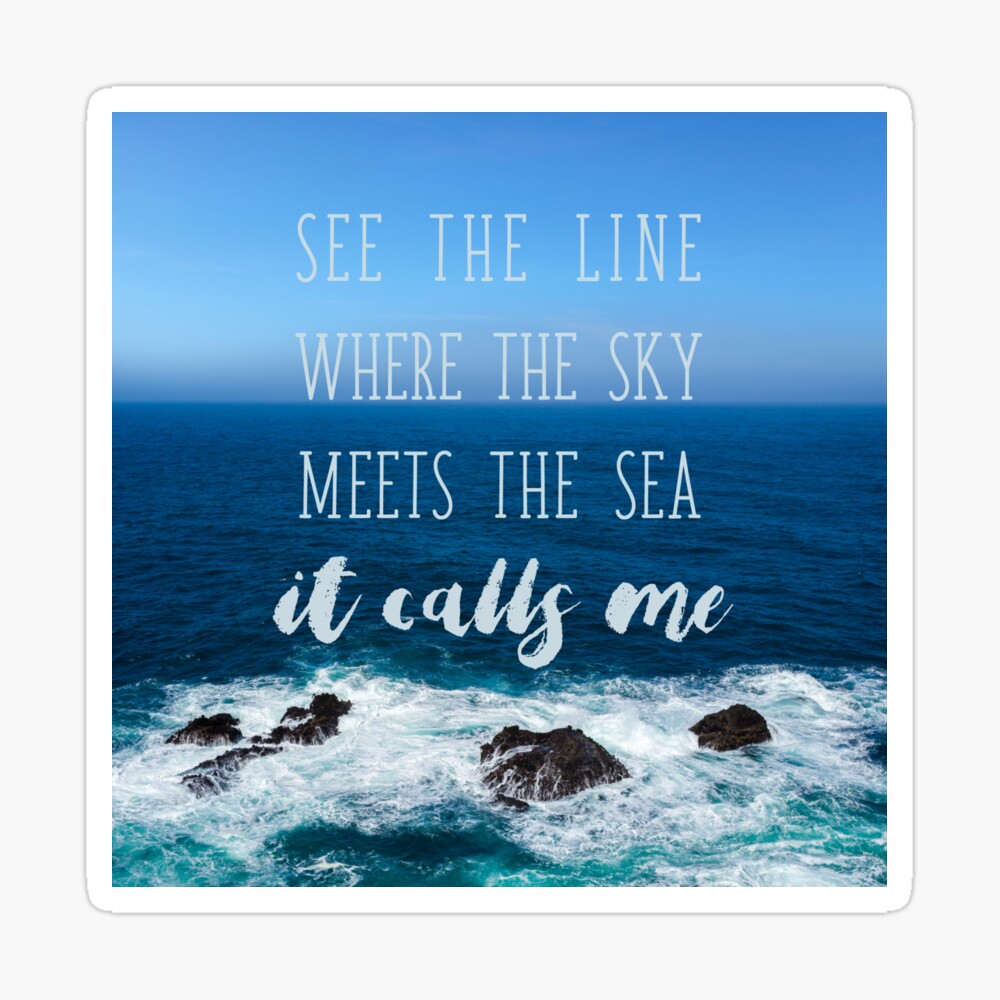 Where the sky meets the sea | Art Print