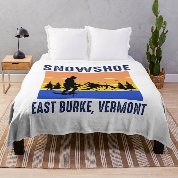 Item preview, Snowshoe Hiking Winter Snowshoeing Vermont Retro designed and sold by TastefulTees.