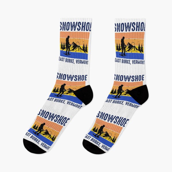 Item preview, Snowshoe Hiking Winter Snowshoeing Vermont Retro designed and sold by TastefulTees.