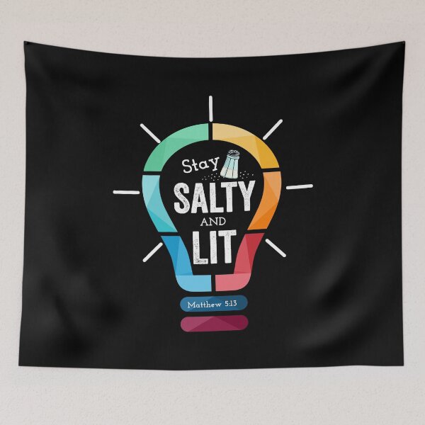Item preview, Bible Quote - Stay Salty and Lit - Matthew 5:13 designed and sold by JacquelineLim.
