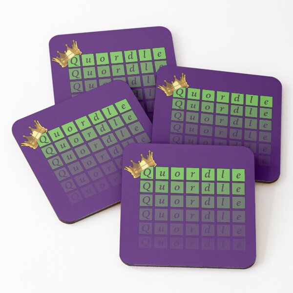 Item preview, King of Quordle - Crossword Grid Puzzle designed and sold by GnuArt.