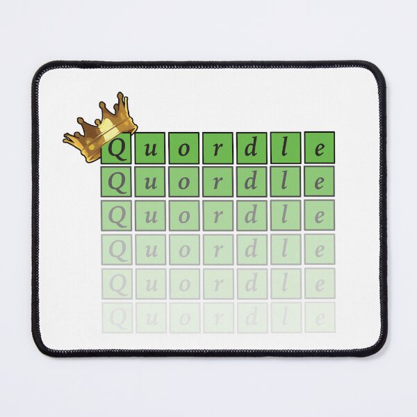 Item preview, King of Quordle - Crossword Grid Puzzle designed and sold by GnuArt.
