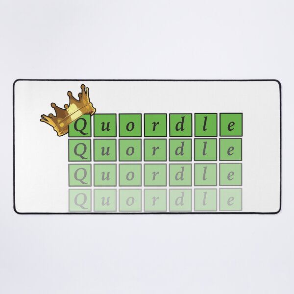 Item preview, King of Quordle - Crossword Grid Puzzle designed and sold by GnuArt.
