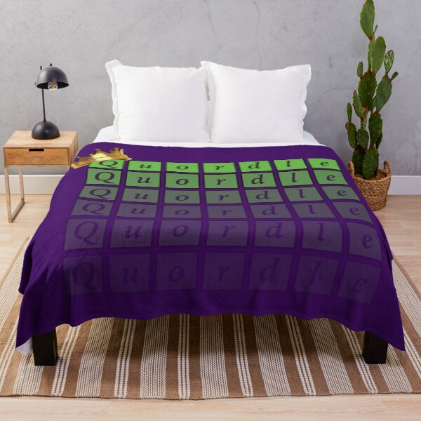 Item preview, King of Quordle - Crossword Grid Puzzle designed and sold by GnuArt.