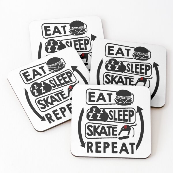 Item preview, eat sleep & skate, repeat designed and sold by Toonify4U.