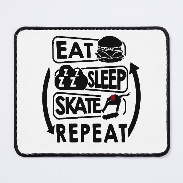Item preview, eat sleep & skate, repeat designed and sold by Toonify4U.