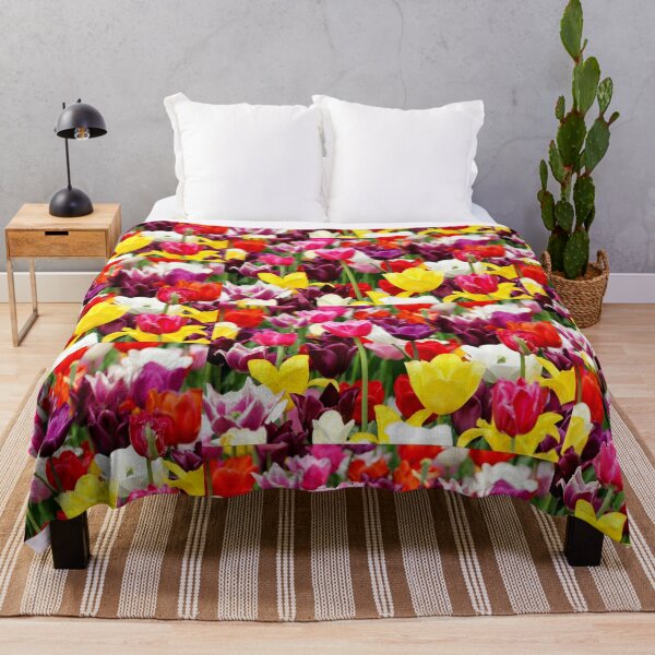 Item preview, Tulip flowers background- Colorful Floral patterns designed and sold by BestUncommonTee.