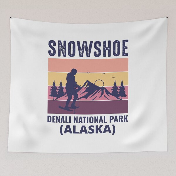 Item preview, Vintage Retro Snowshoe Hiking Lover Winter Alaska designed and sold by TastefulTees.