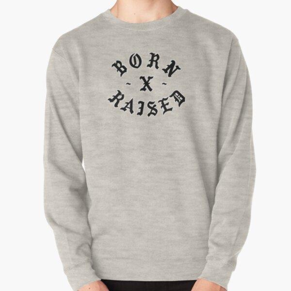 BORN X RAISED FRONT STREET PULLOVER HOODIE / HEATHER