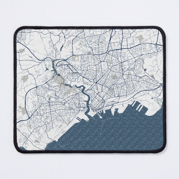 Item preview, Brest City Map of Brittany, France - Coastal designed and sold by deMAP.